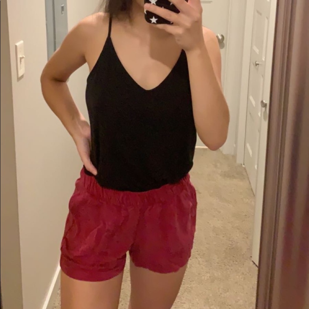 Red Soft Shorts